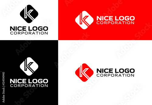 logo with the letter K, universal logotype for your business