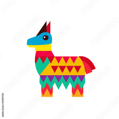 Mexican pinata in shape of horse icon