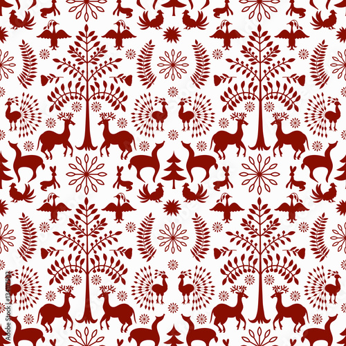 Otomi Style Winter Pattern