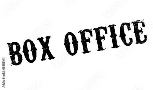 Box Office rubber stamp. Grunge design with dust scratches. Effects can be easily removed for a clean  crisp look. Color is easily changed.