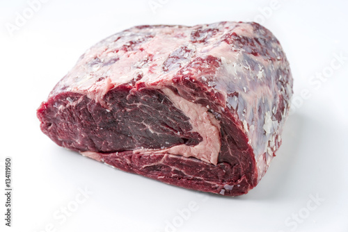 Dry Aged row Wagyu Entrecote Steak as close-up - isolated photo