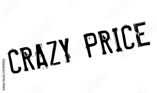 Crazy Price rubber stamp. Grunge design with dust scratches. Effects can be easily removed for a clean, crisp look. Color is easily changed.