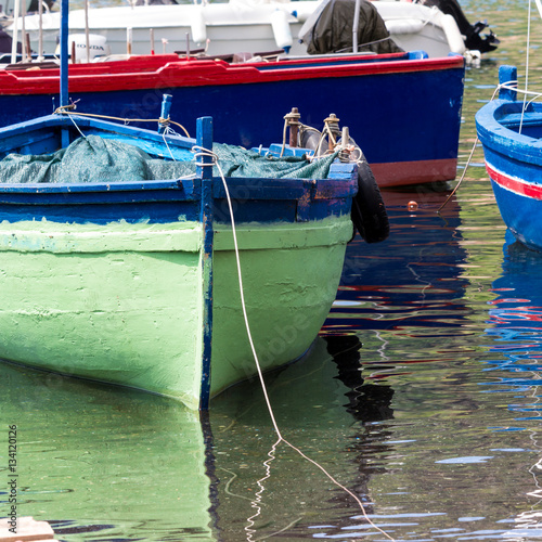 Tradtional fishing boat - Sicily photo