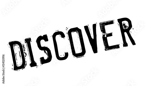 Discover rubber stamp. Grunge design with dust scratches. Effects can be easily removed for a clean, crisp look. Color is easily changed.