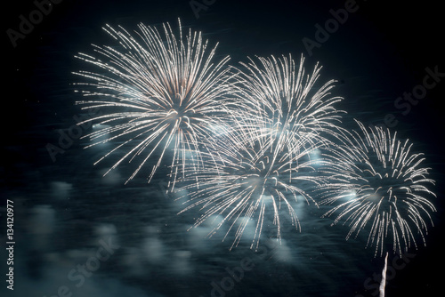 firework background with free space for text
