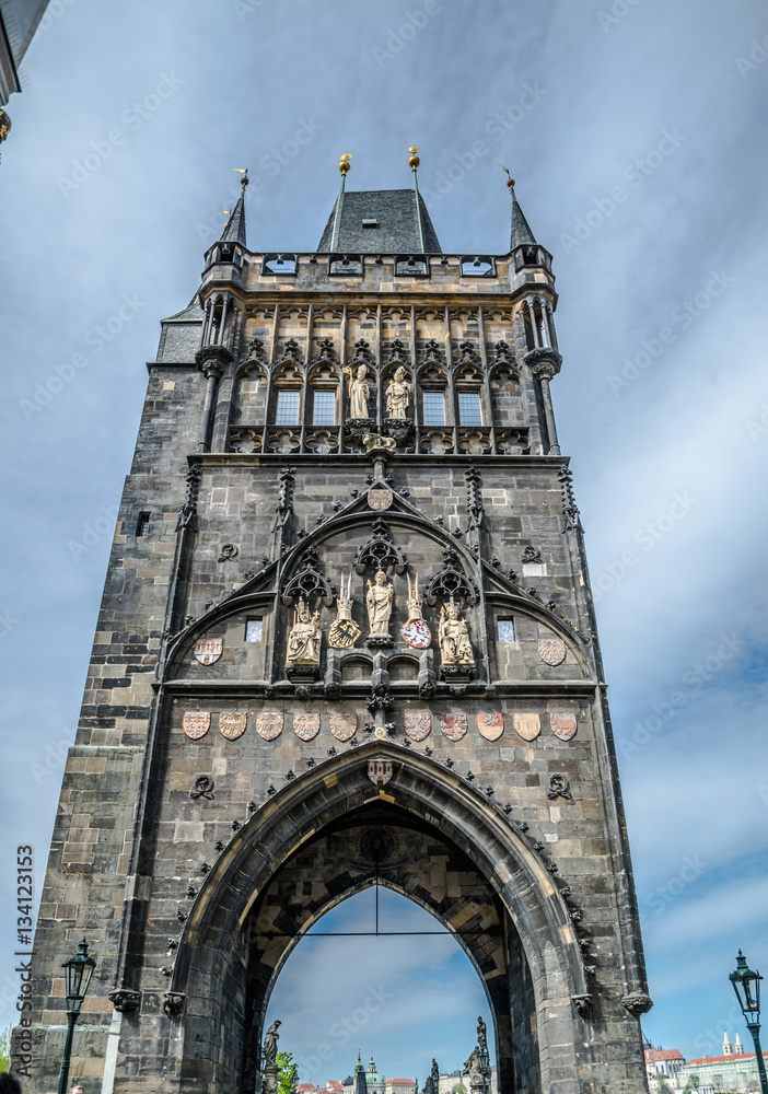 Old Town Charles Bridge Tower in Prague