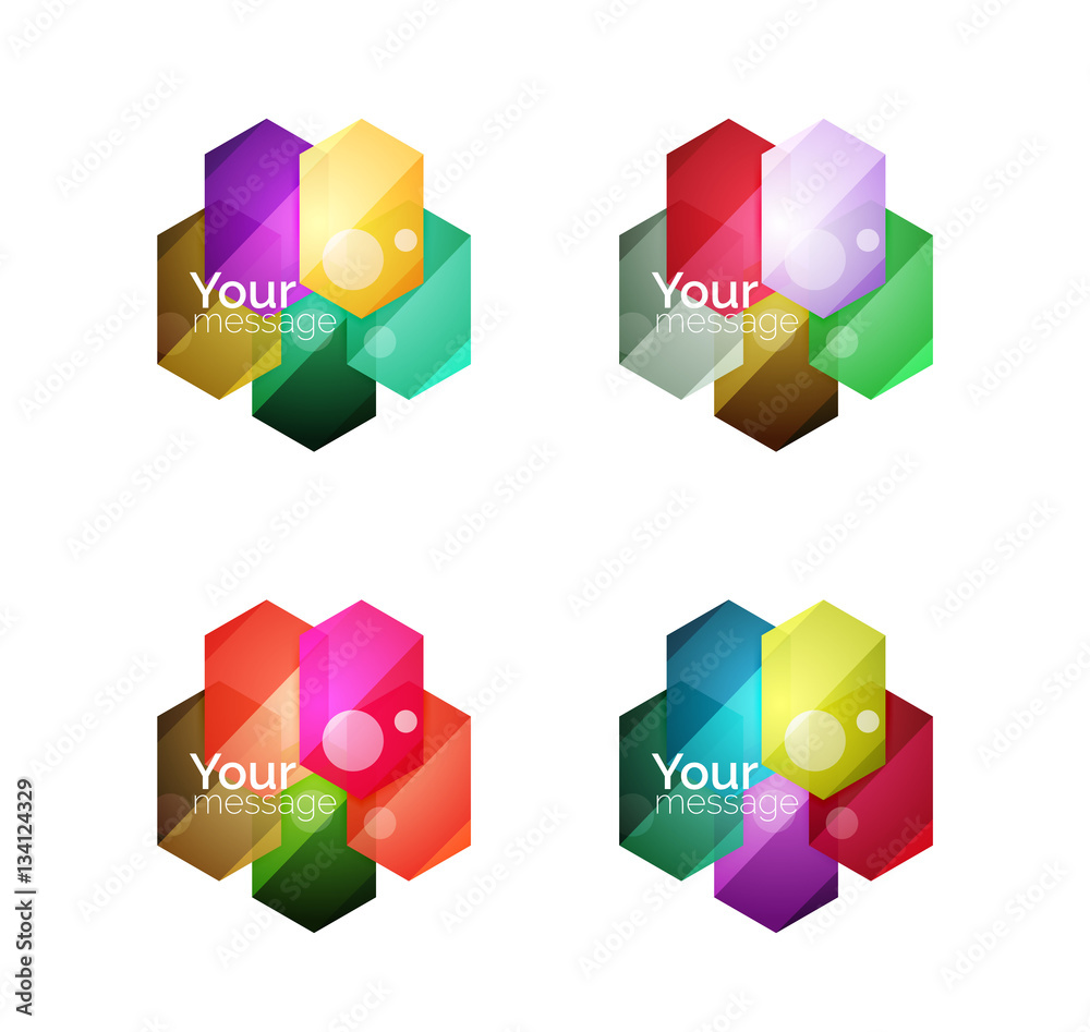 Vector shiny blank web option boxes Vector shiny blank web option boxes