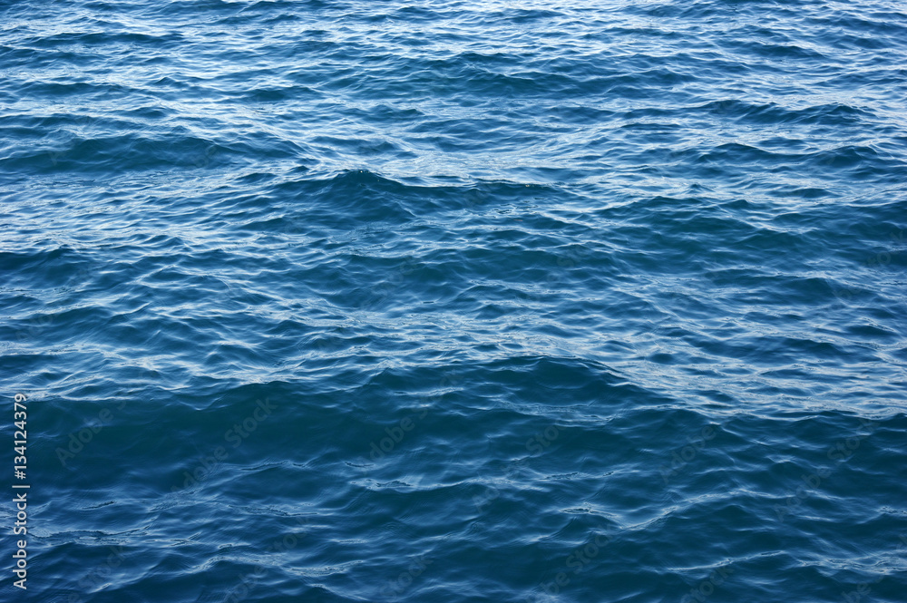 Blue sea water background