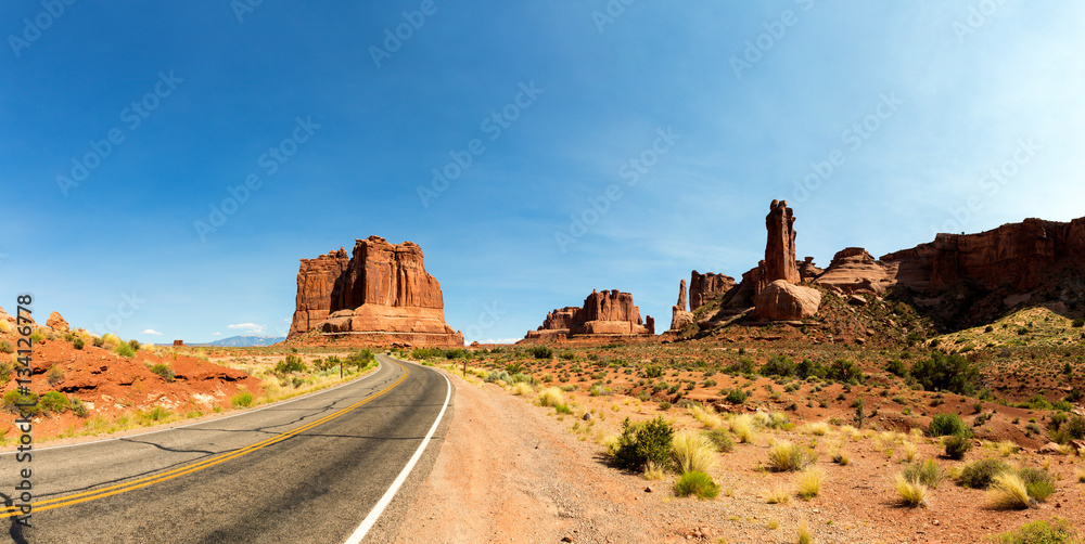 Unique landscape of sandstone formations Unique landscape of sandstone formations