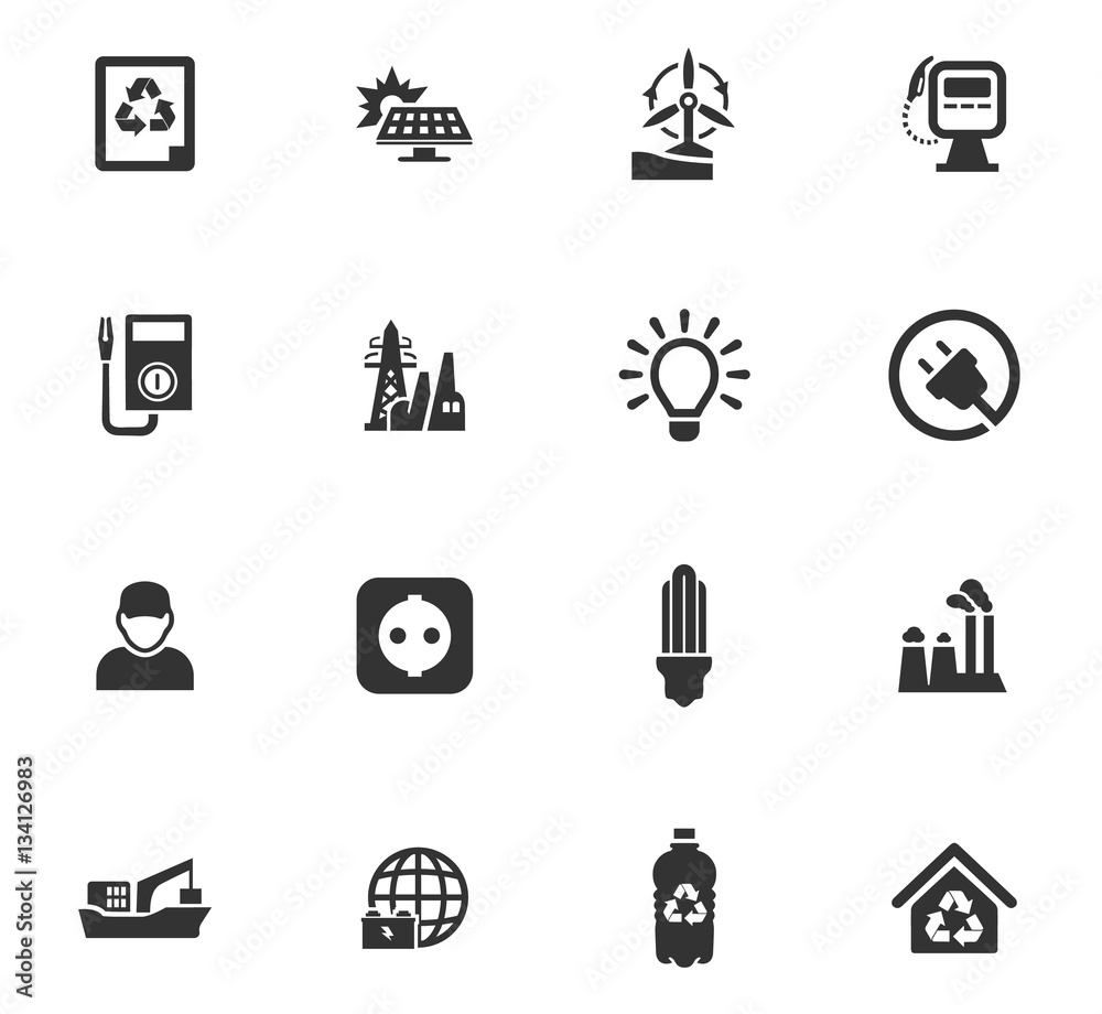alternative energy icon set alternative energy icon set