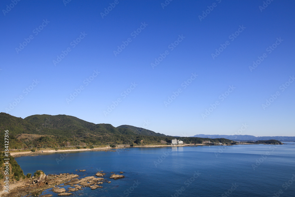 鹿児島県志布志市　ダグリ岬展望台からの風景