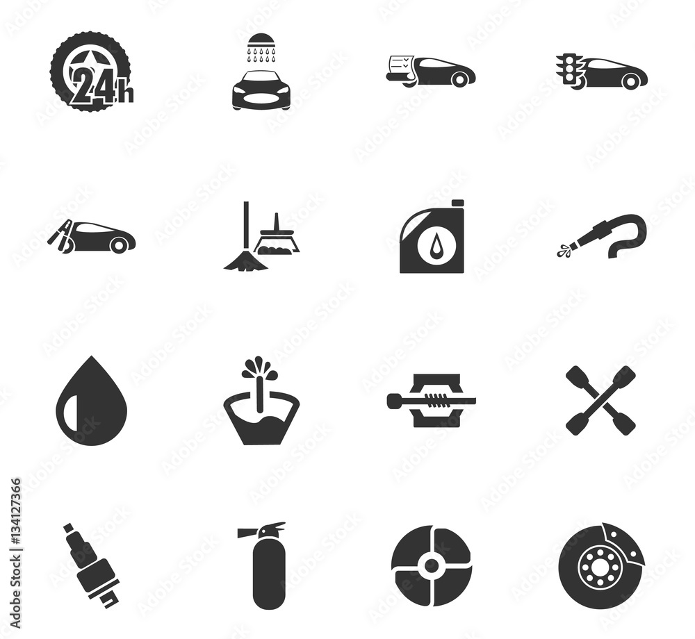 Fototapeta premium car shop icon set