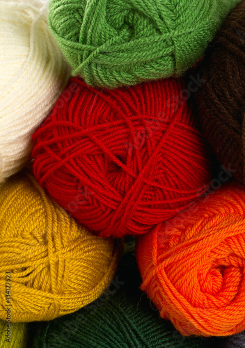 colorful balls of yarn