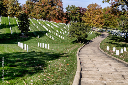 Military gravestones at Arlington National Cemetery