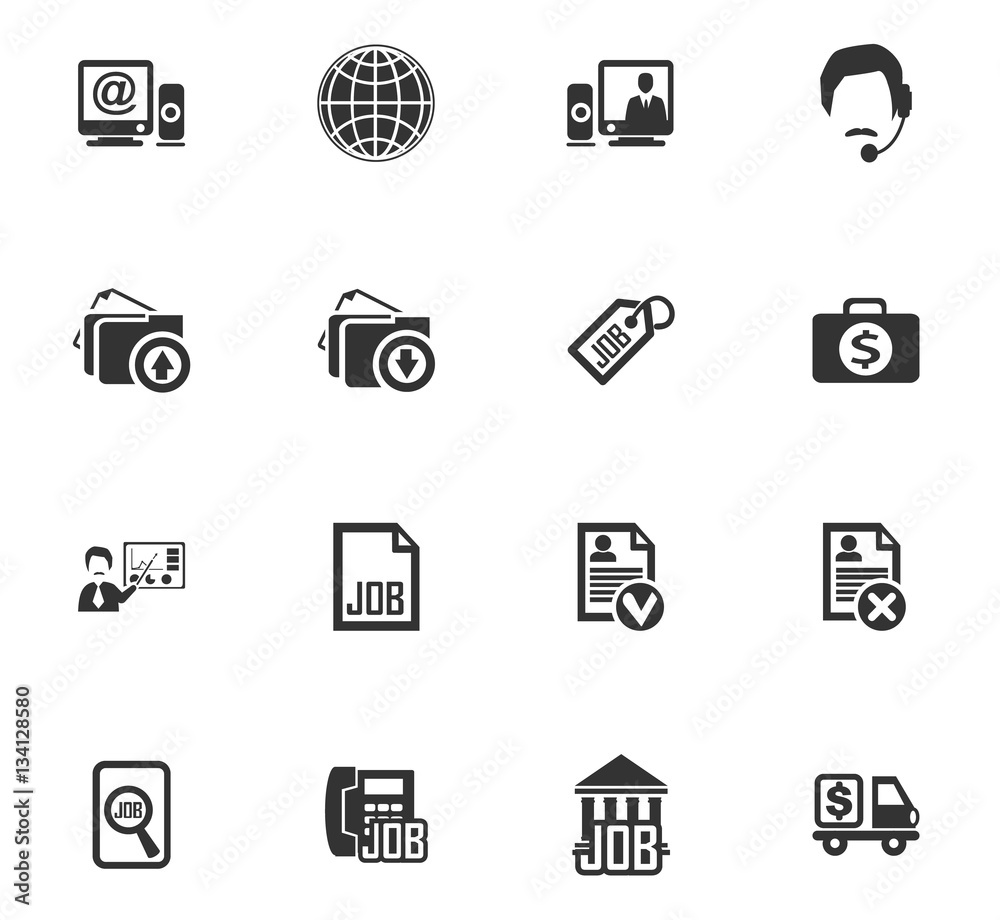 job icon set job icon set
