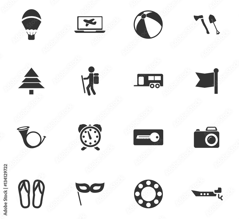 Fototapeta premium travel icon set