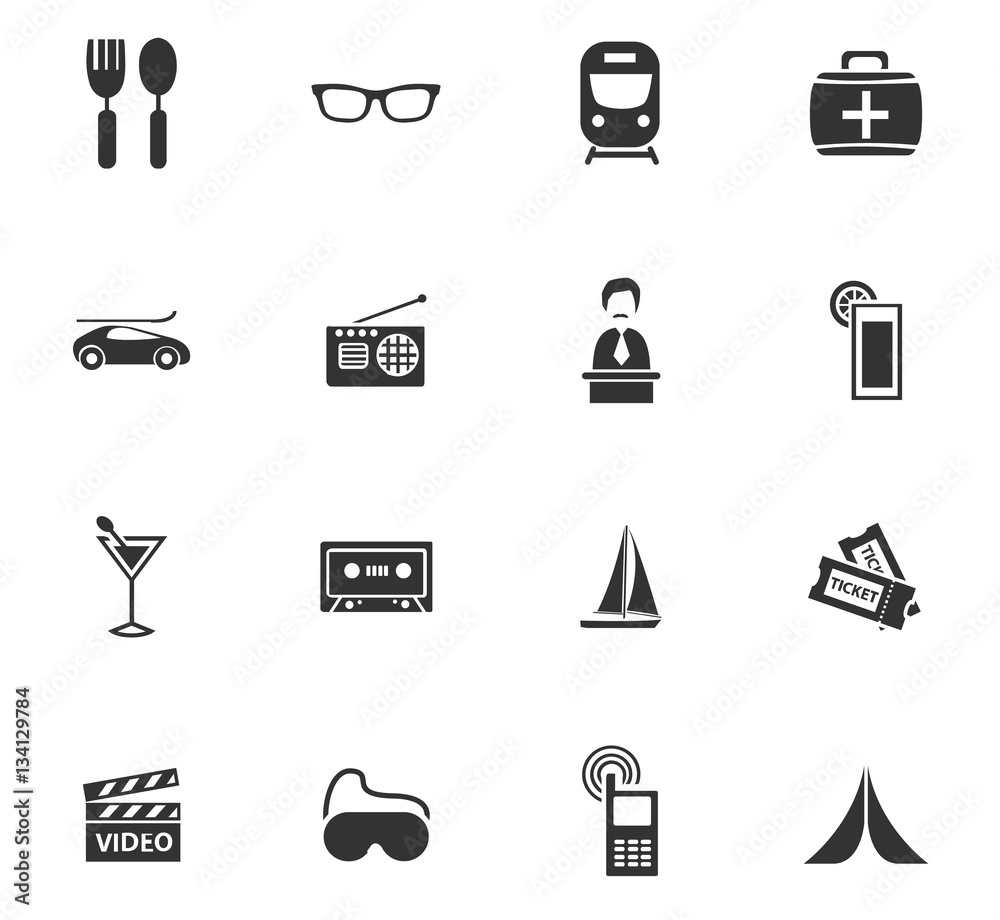 Fototapeta premium travel icon set