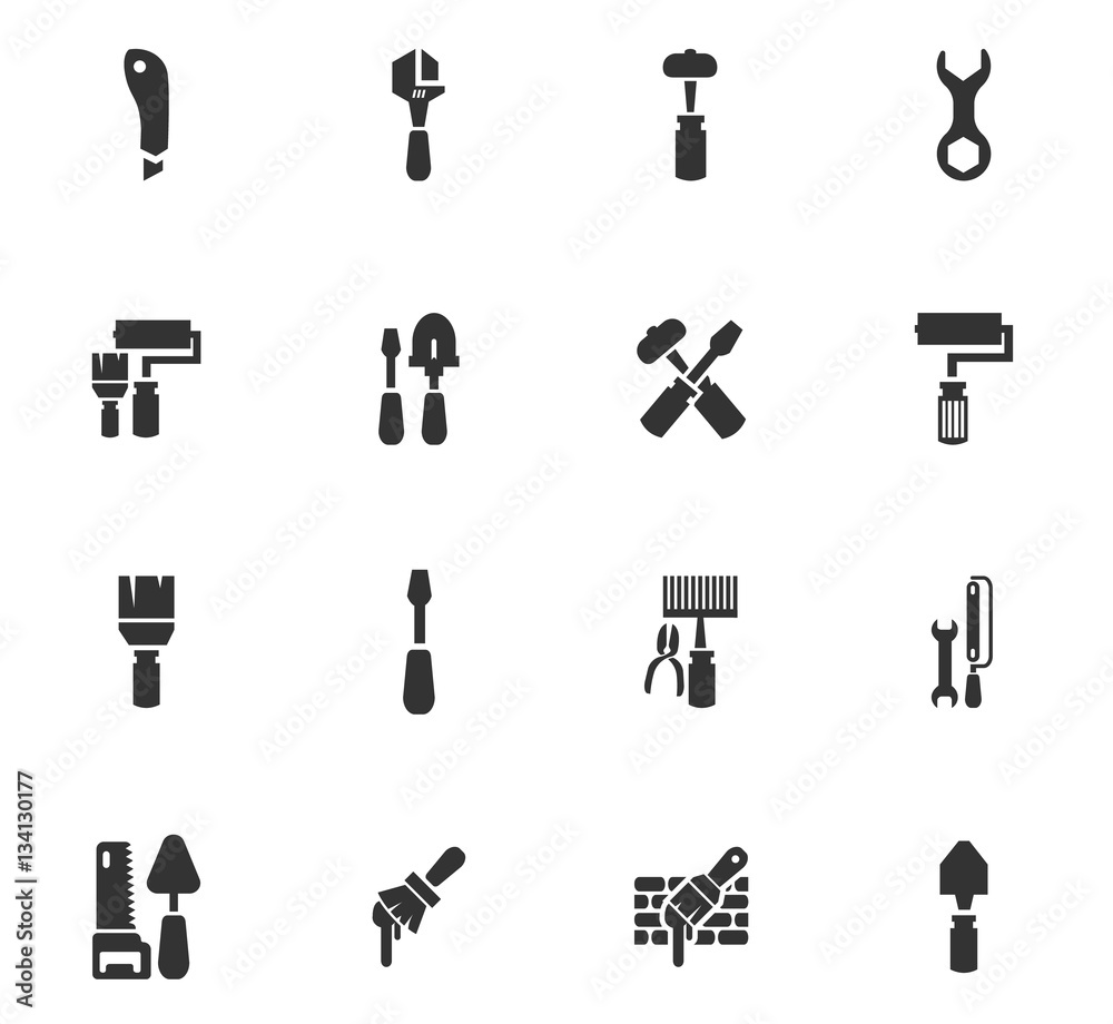 work tools icon set work tools icon set