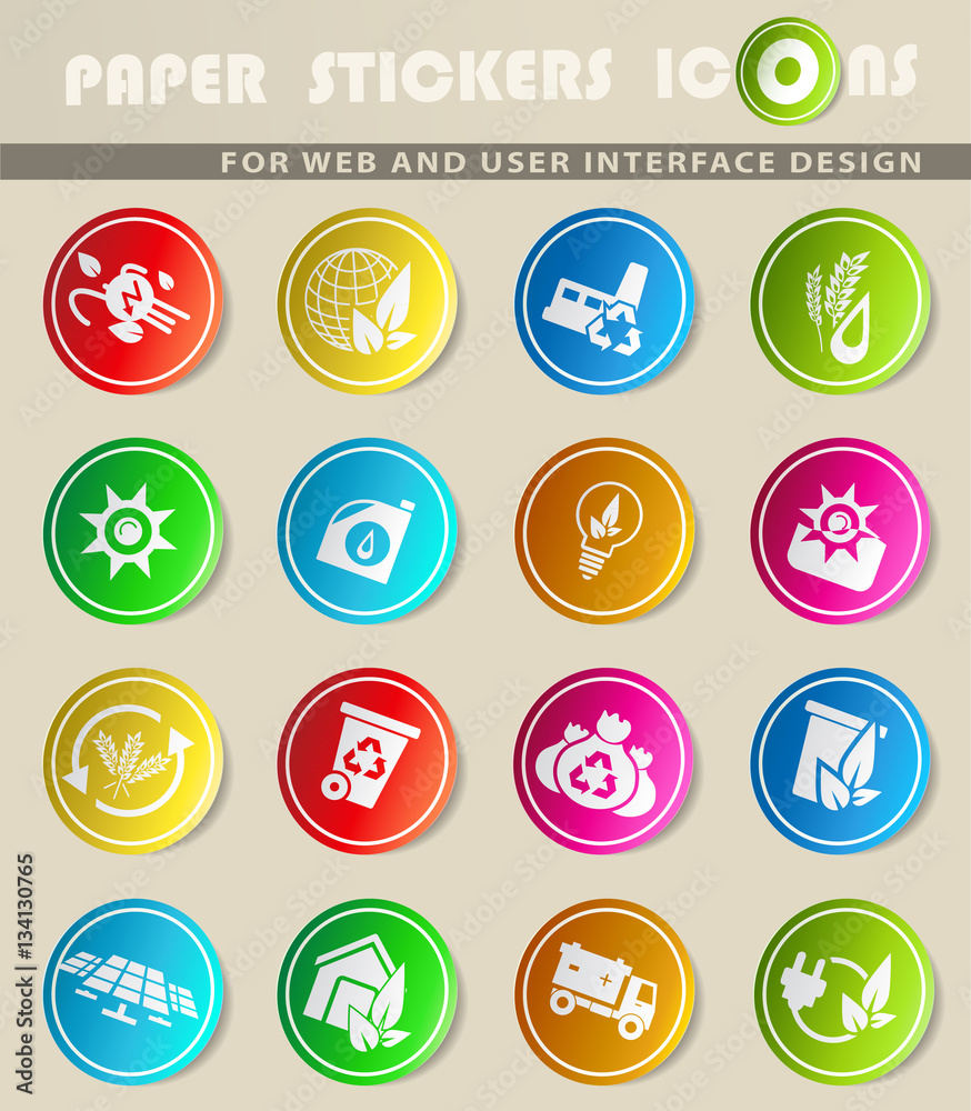 alternative energy icon set