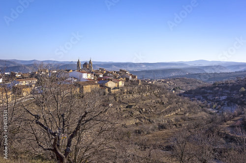 View of the small village Cinctorres in Aragon, Spain