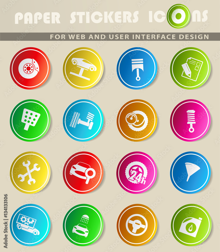 car service icon set car service icon set