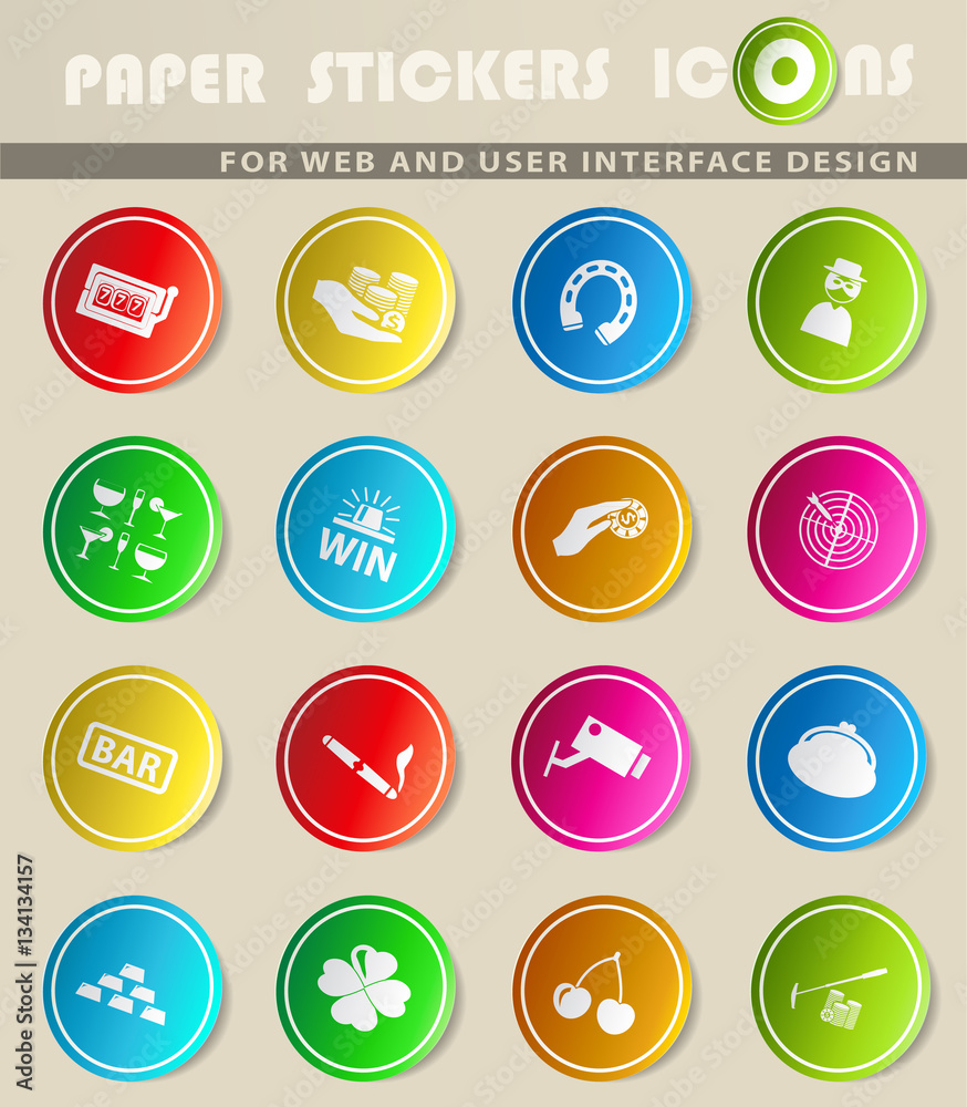 casino icon set casino icon set