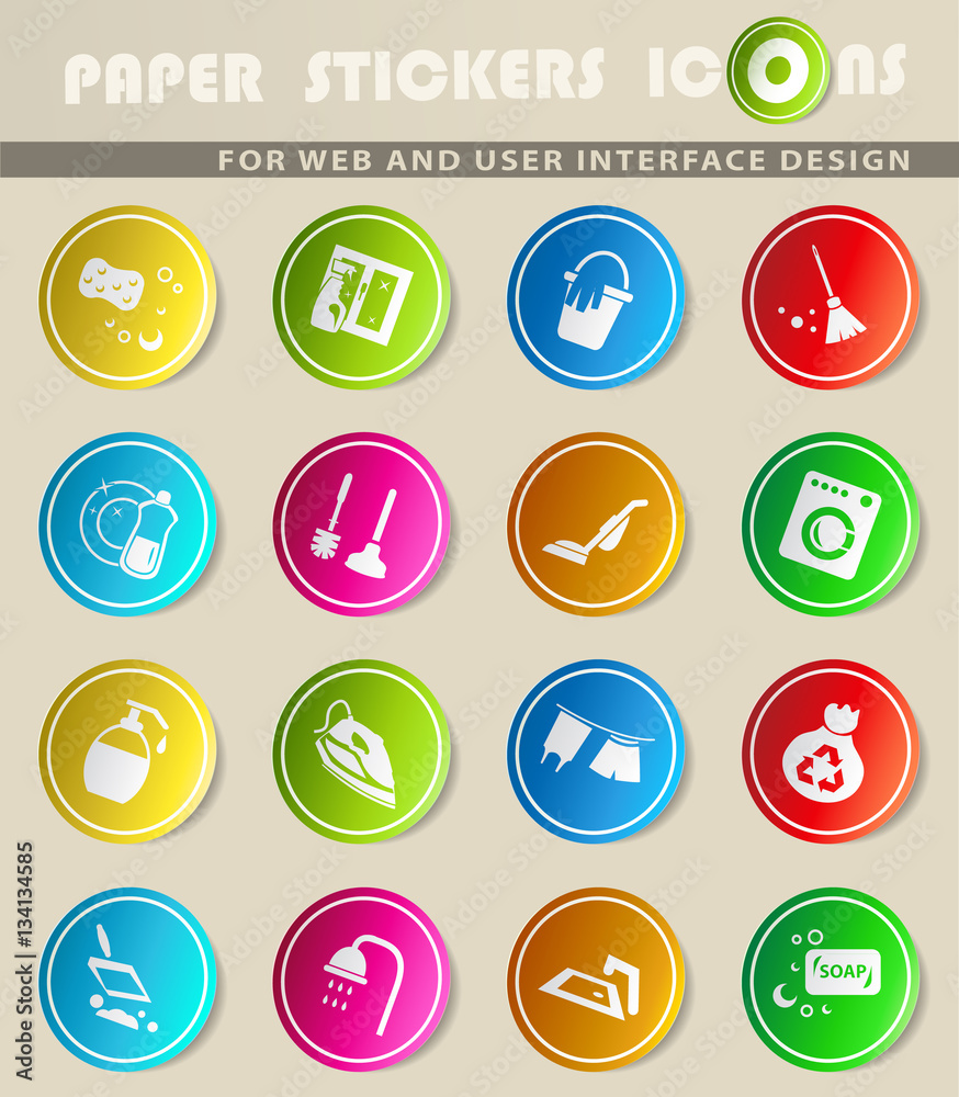 cleaning company icon set cleaning company icon set