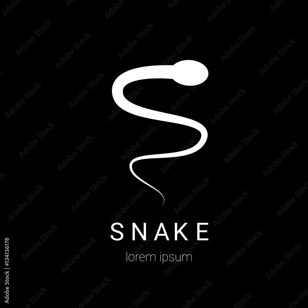 vector snake simple logo design element. vector snake simple logo design element.