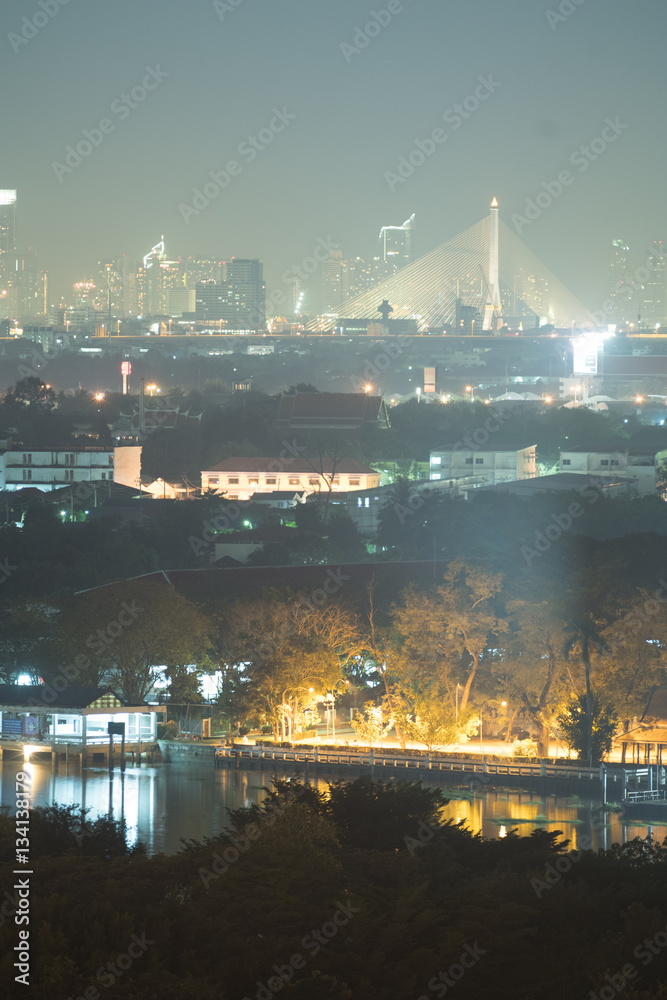 Fototapeta premium The downtown bridge in bangkok