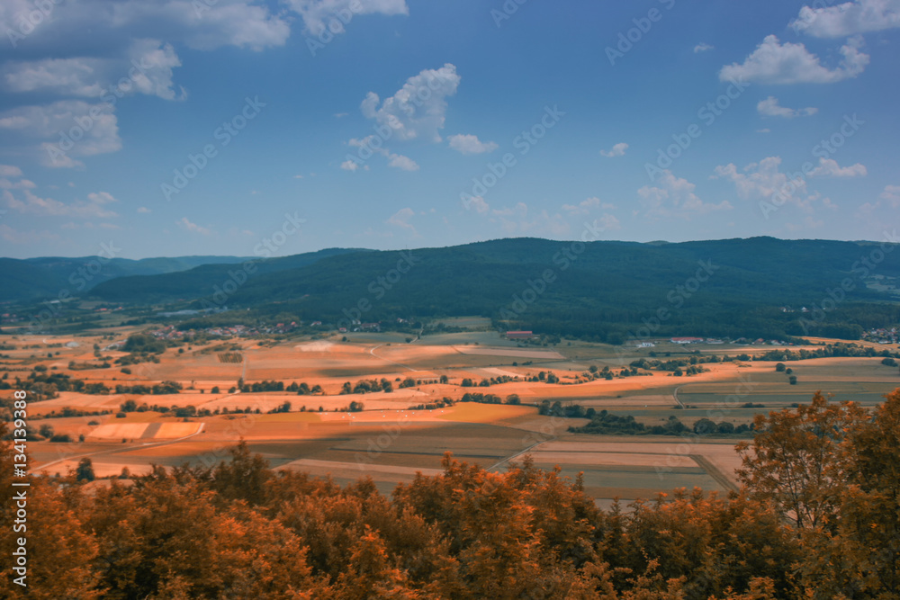 Summer Landscape in northern bavaria, germany