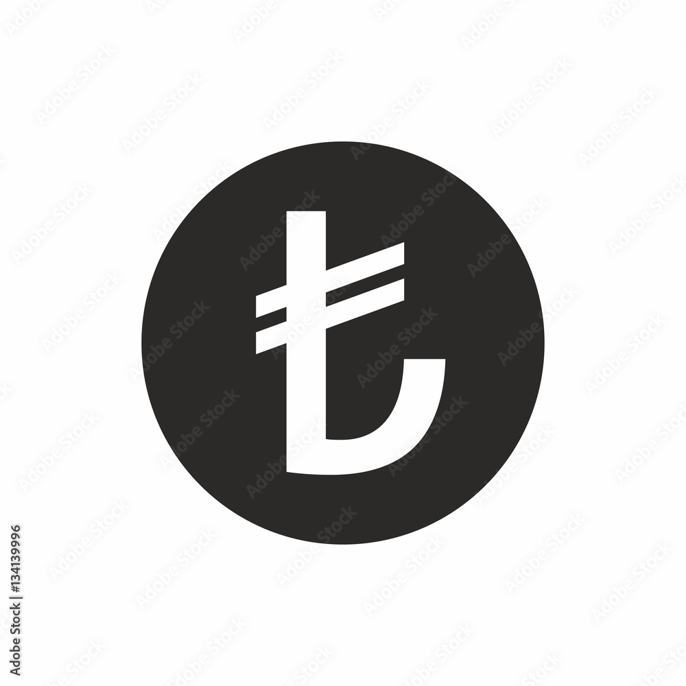 Fototapeta premium Turkish lira sign vector design isolated on white background