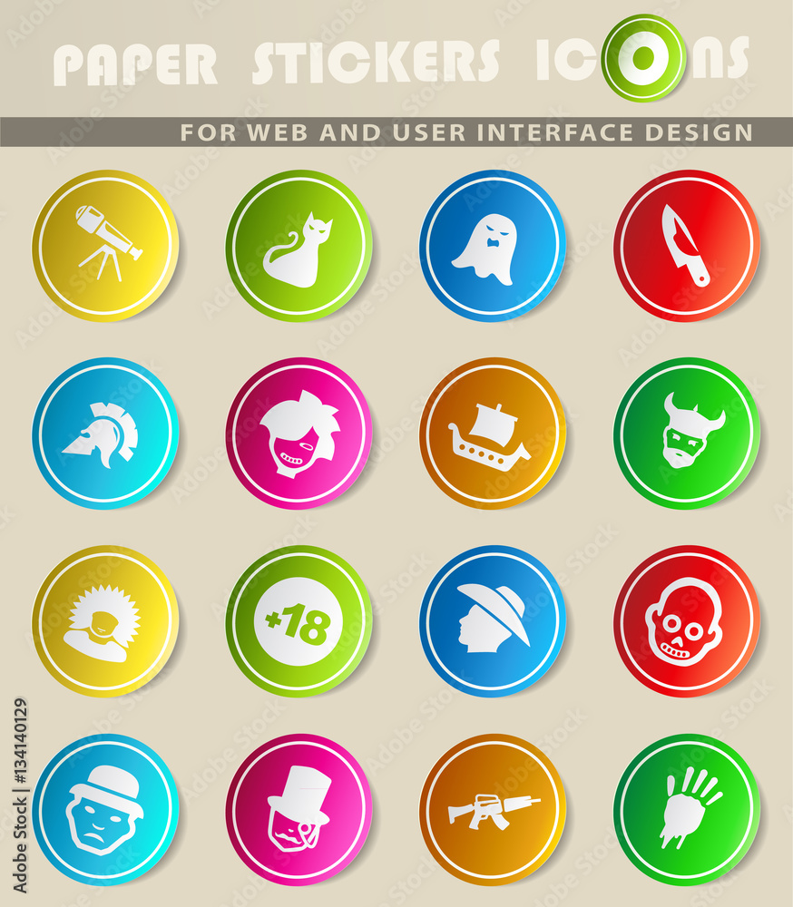 cinema genres icon set cinema genres icon set