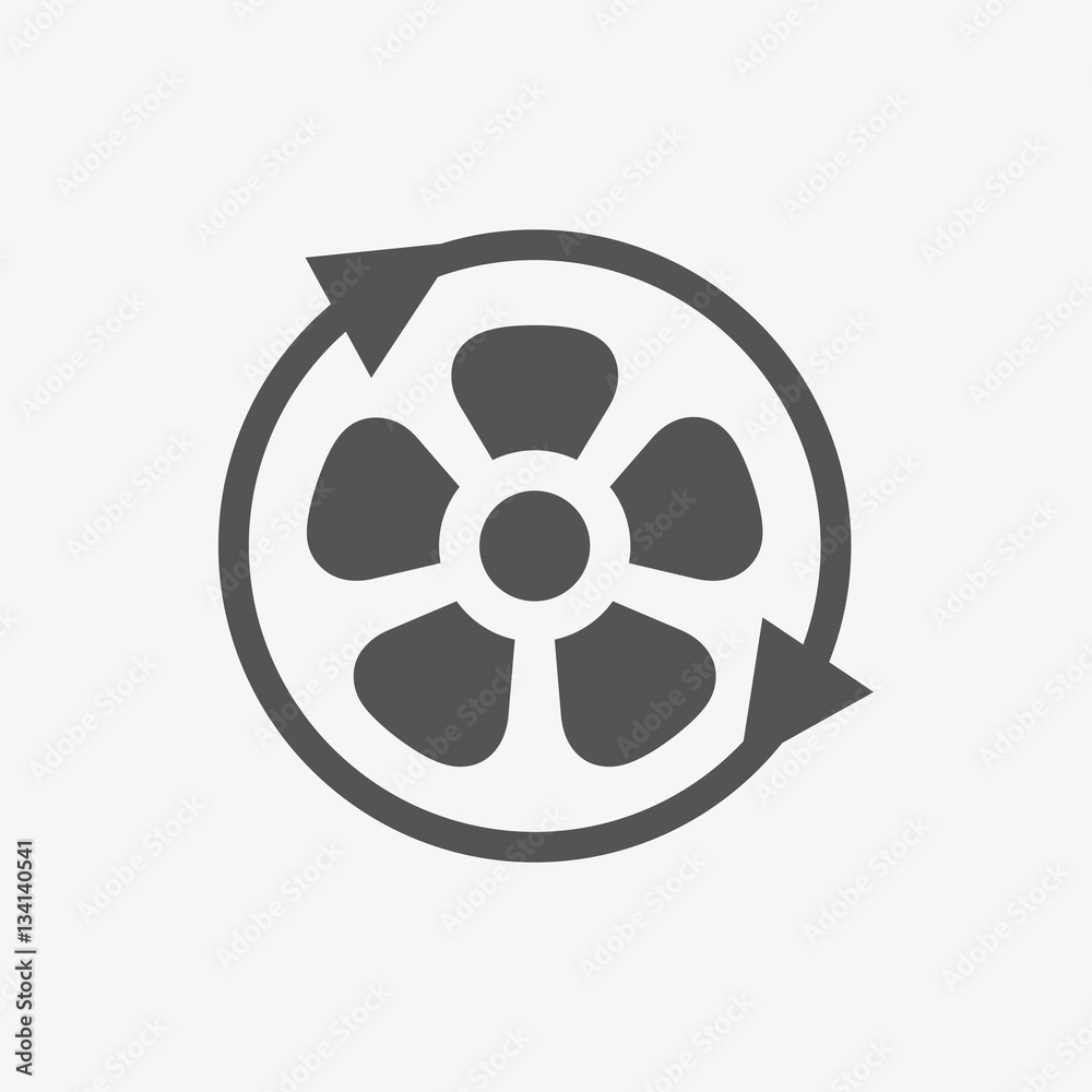 fan air propeller icon stock vector illustration flat design fan air propeller icon stock vector illustration flat design