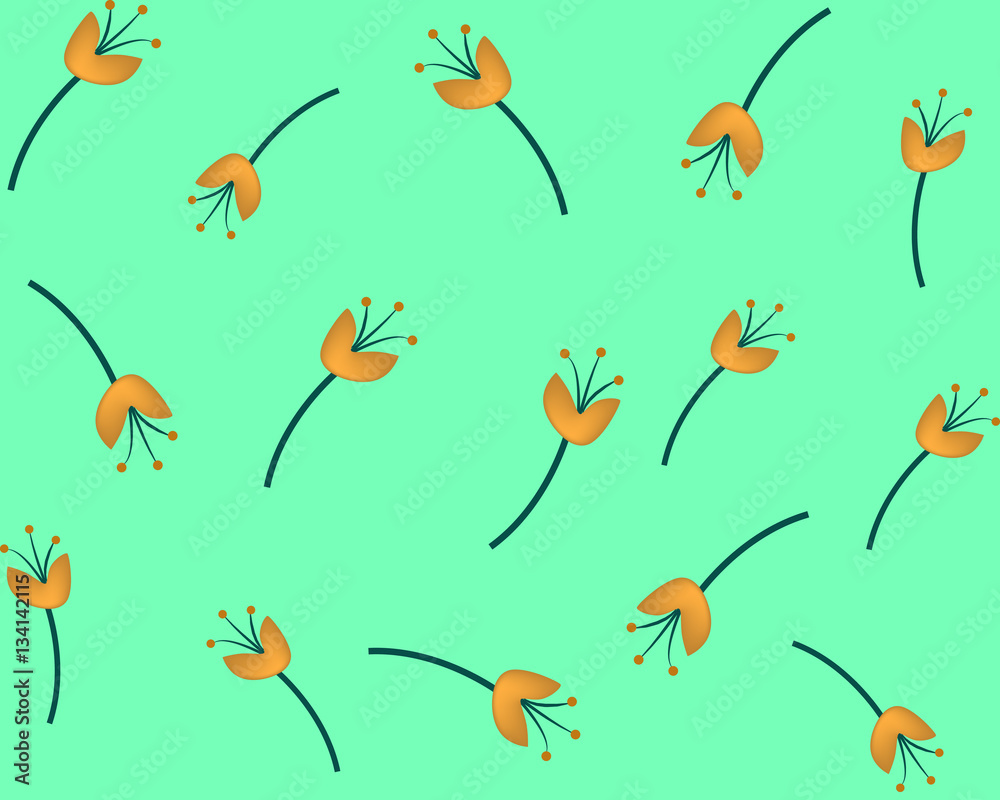 Red flower seamless pattern for your wallpaper design. Red flower seamless pattern for your wallpaper design.