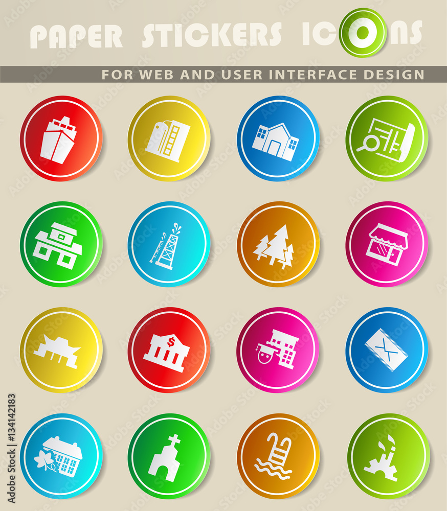 infrastructure icon set infrastructure icon set