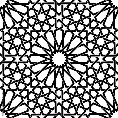 Islamic geometric seamless pattern