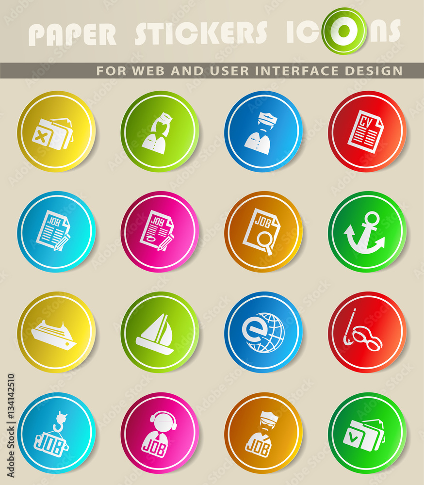 job icon set job icon set