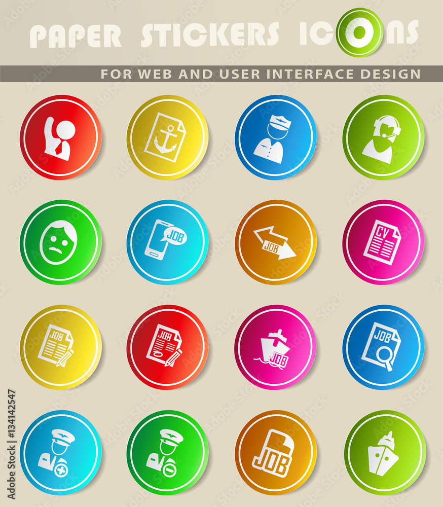 job icon set job icon set