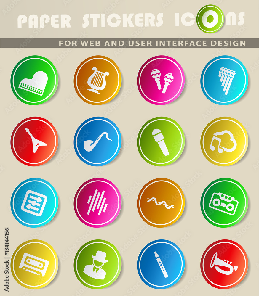 music icon set music icon set