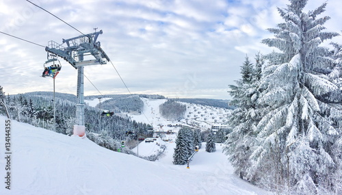 Fotografi Skipiste Skigebiet