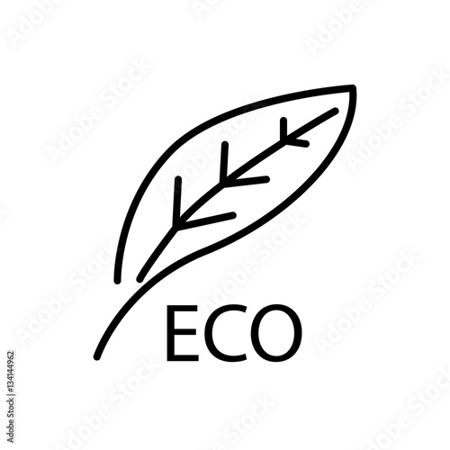 leaves eco icon