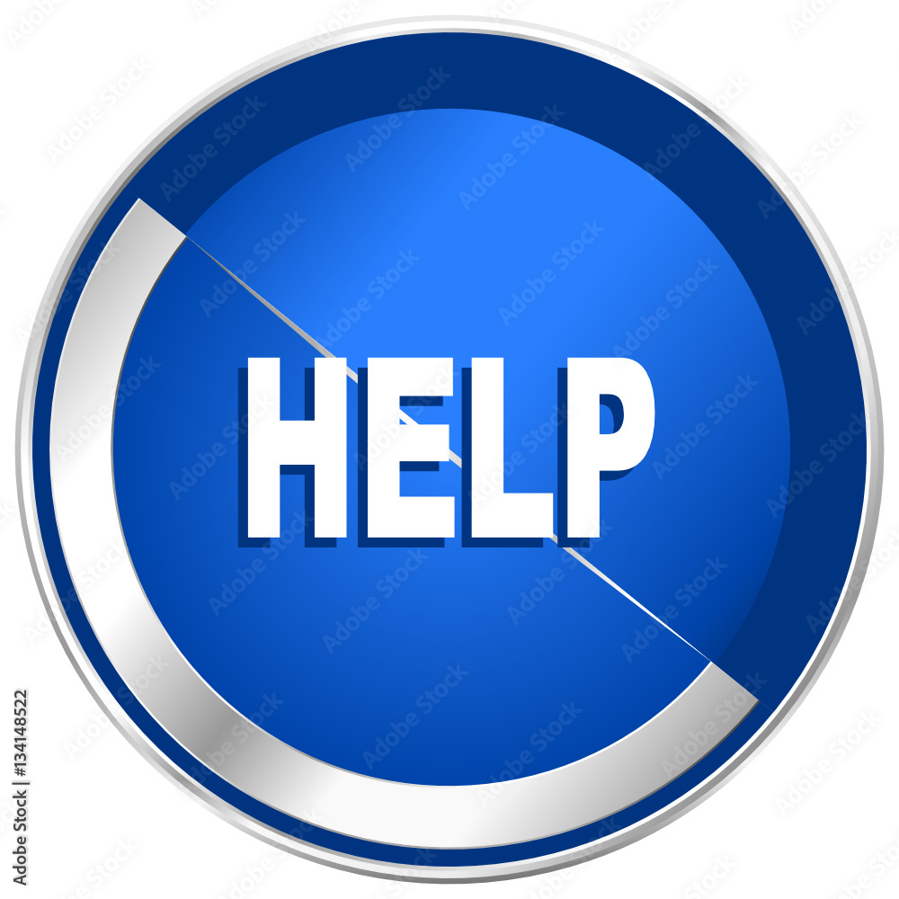 Help silver metallic web and mobile phone vector icon. Help silver metallic web and mobile phone vector icon.