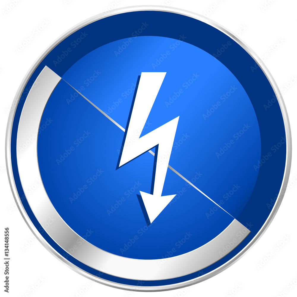 Bolt silver metallic web and mobile phone vector icon. Bolt silver metallic web and mobile phone vector icon.