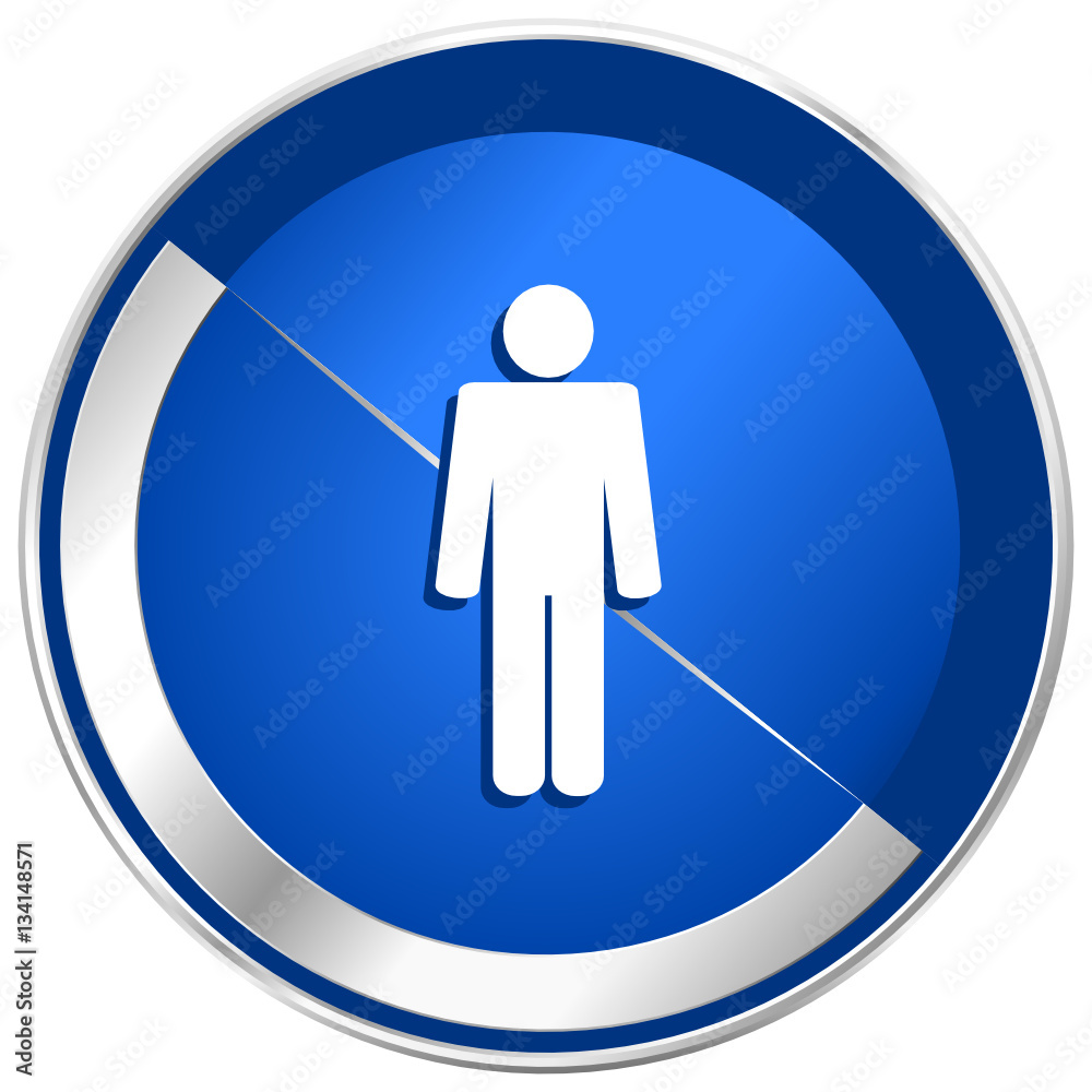 Male silver metallic web and mobile phone vector icon. Male silver metallic web and mobile phone vector icon.