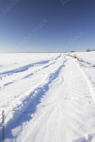 Winter landscape and sunny weather © petr84
