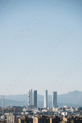Four towers of Madrid
