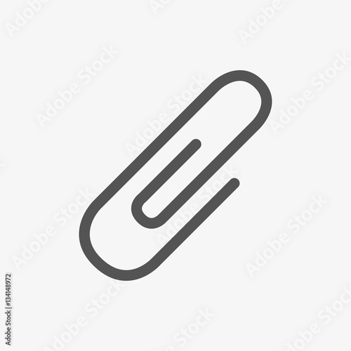 paper clip icon stock vector illustration flat design