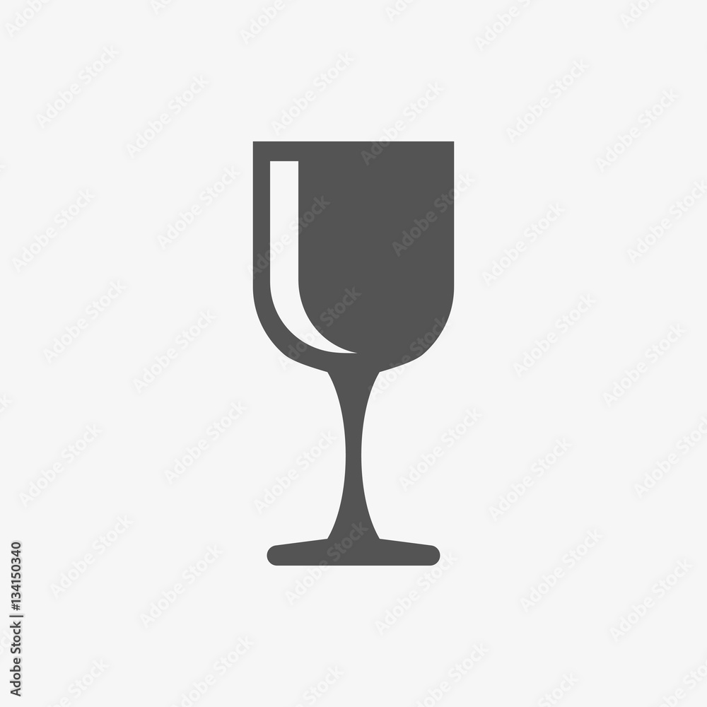 wineglass icon stock vector illustration flat design wineglass icon stock vector illustration flat design