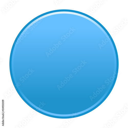 Blue circle button empty web internet icon