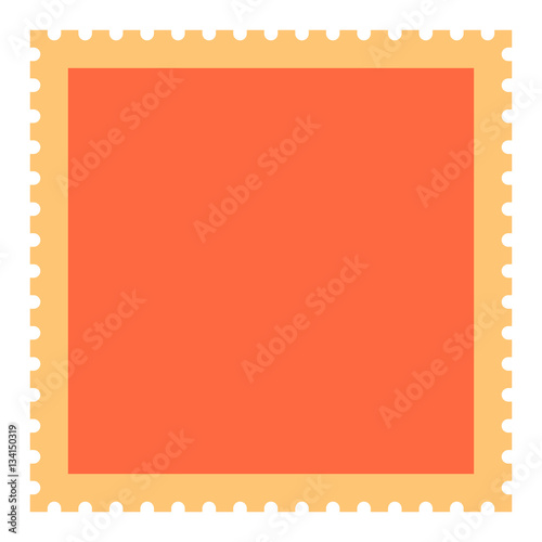 Blank square postage stamp